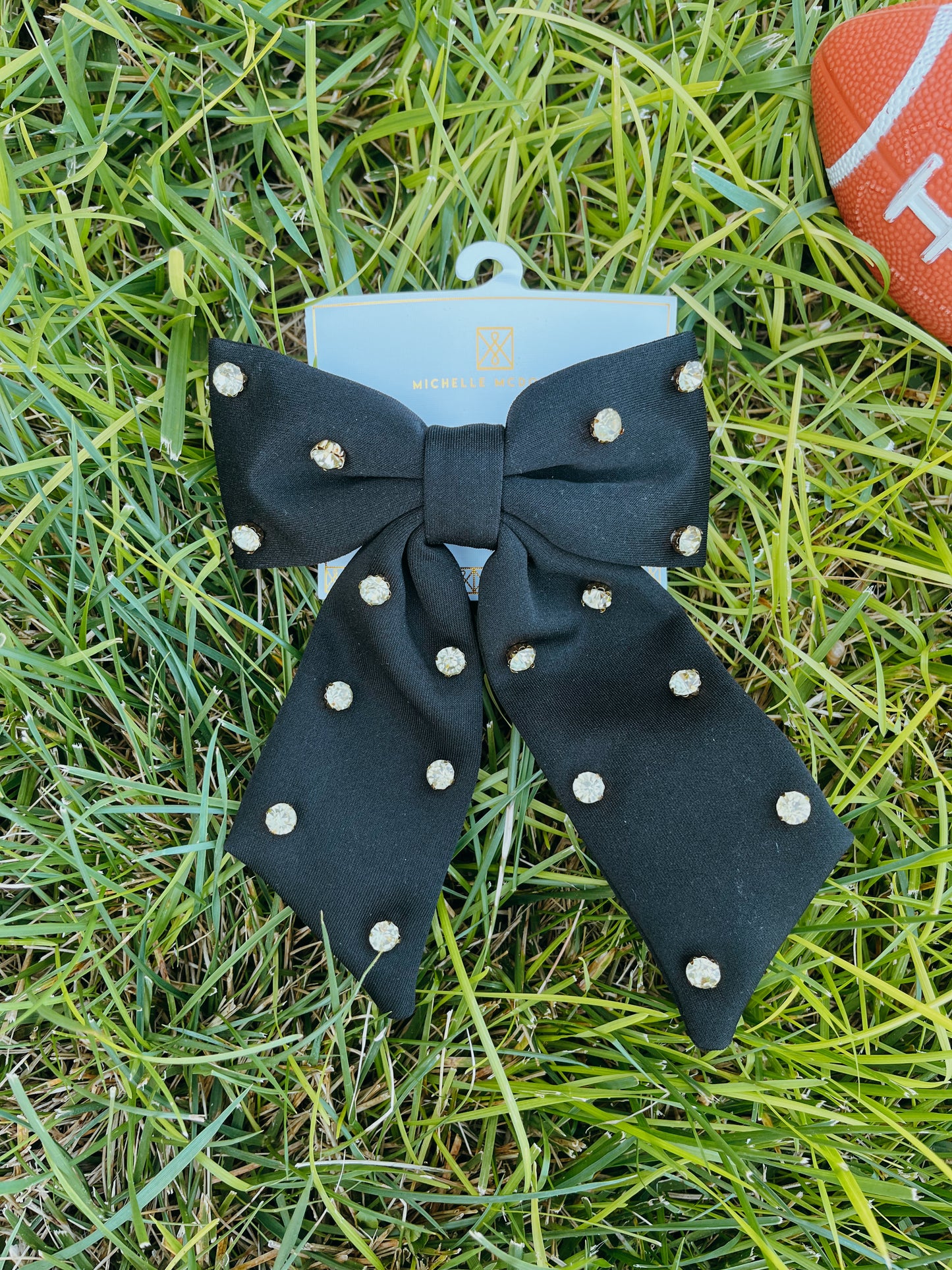 Girly Pop Black Bow Clip