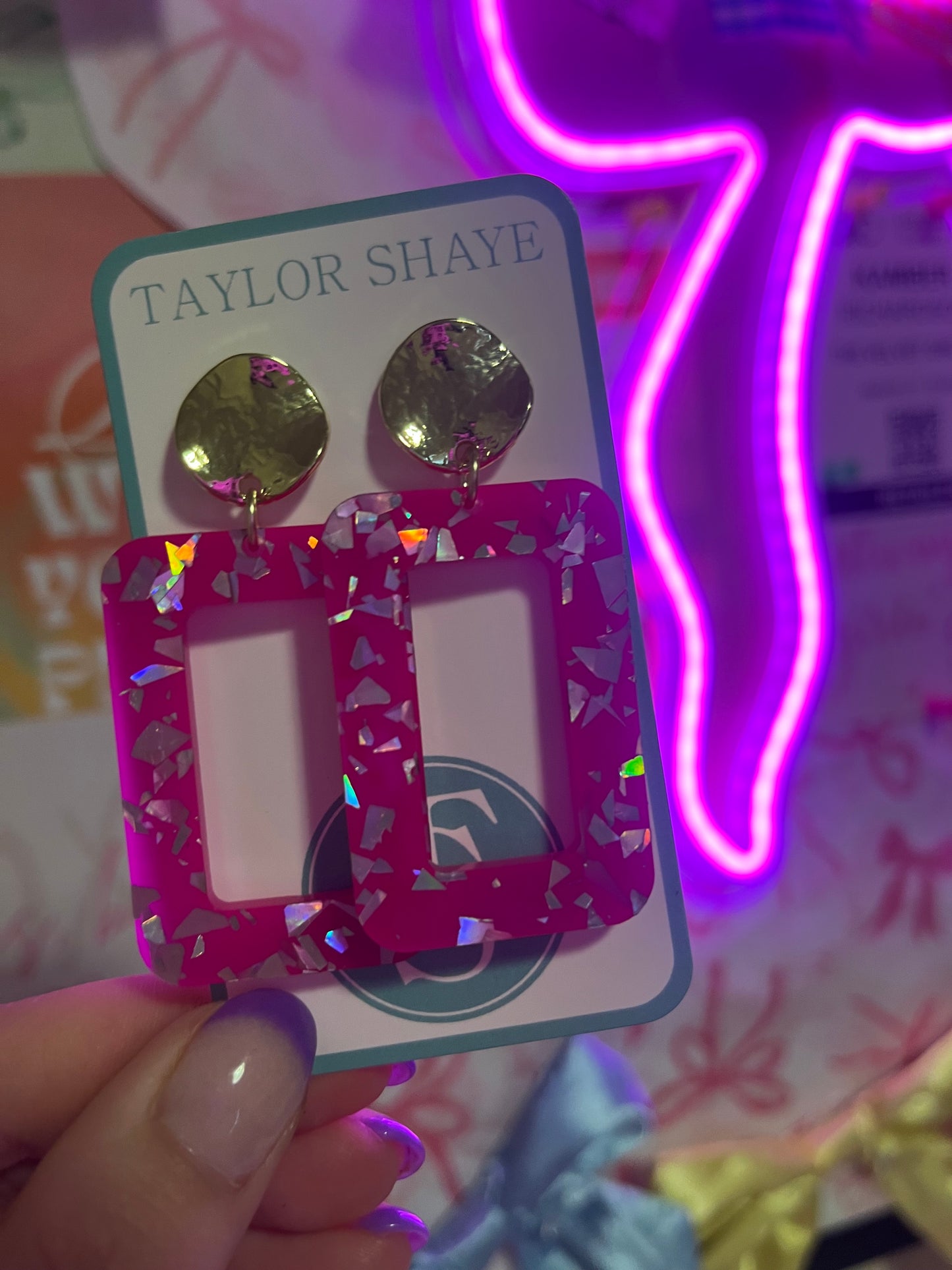 Cotton Candy Rectangle Drops