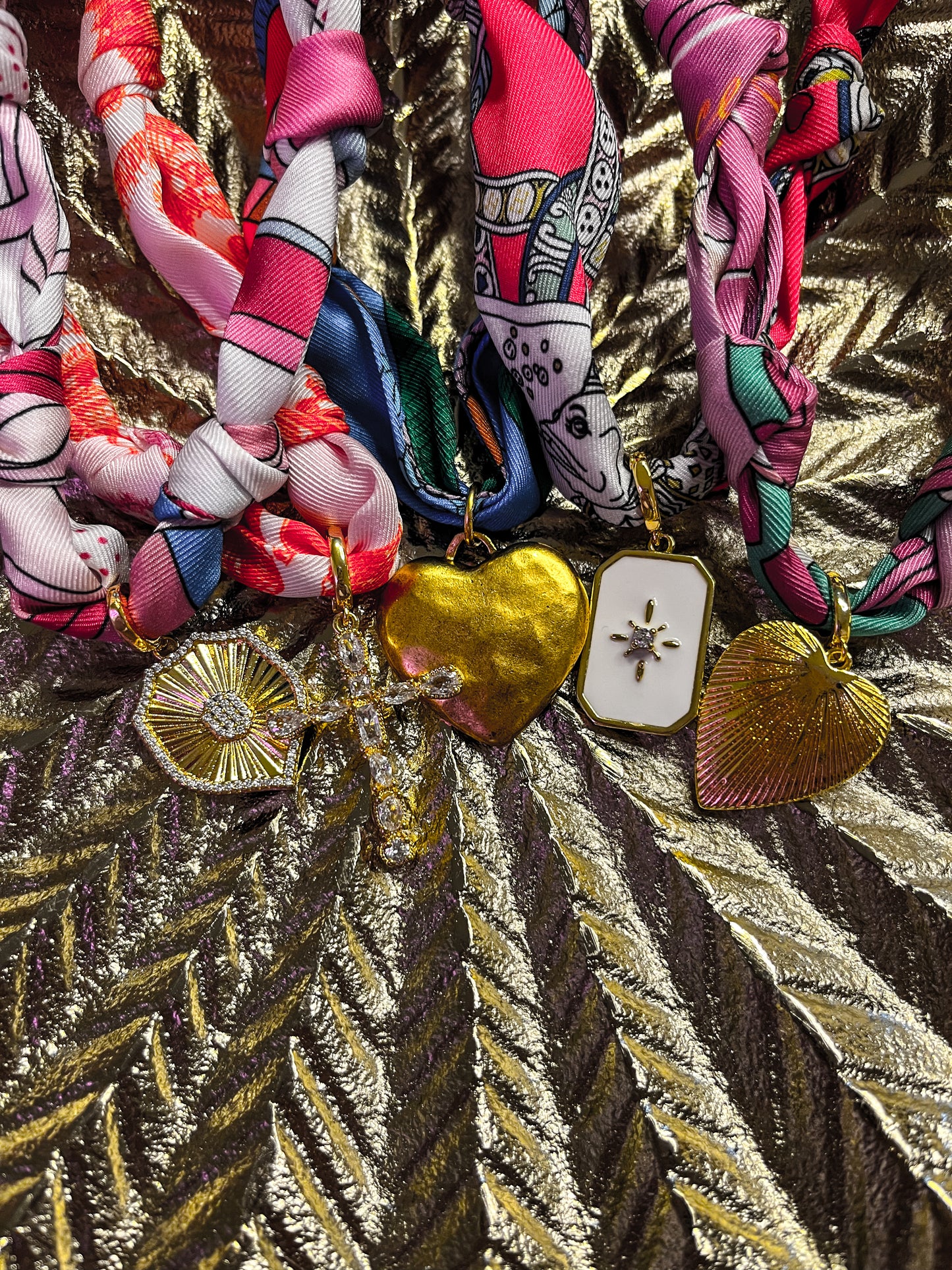 Rodeo Rose Scarf Necklace