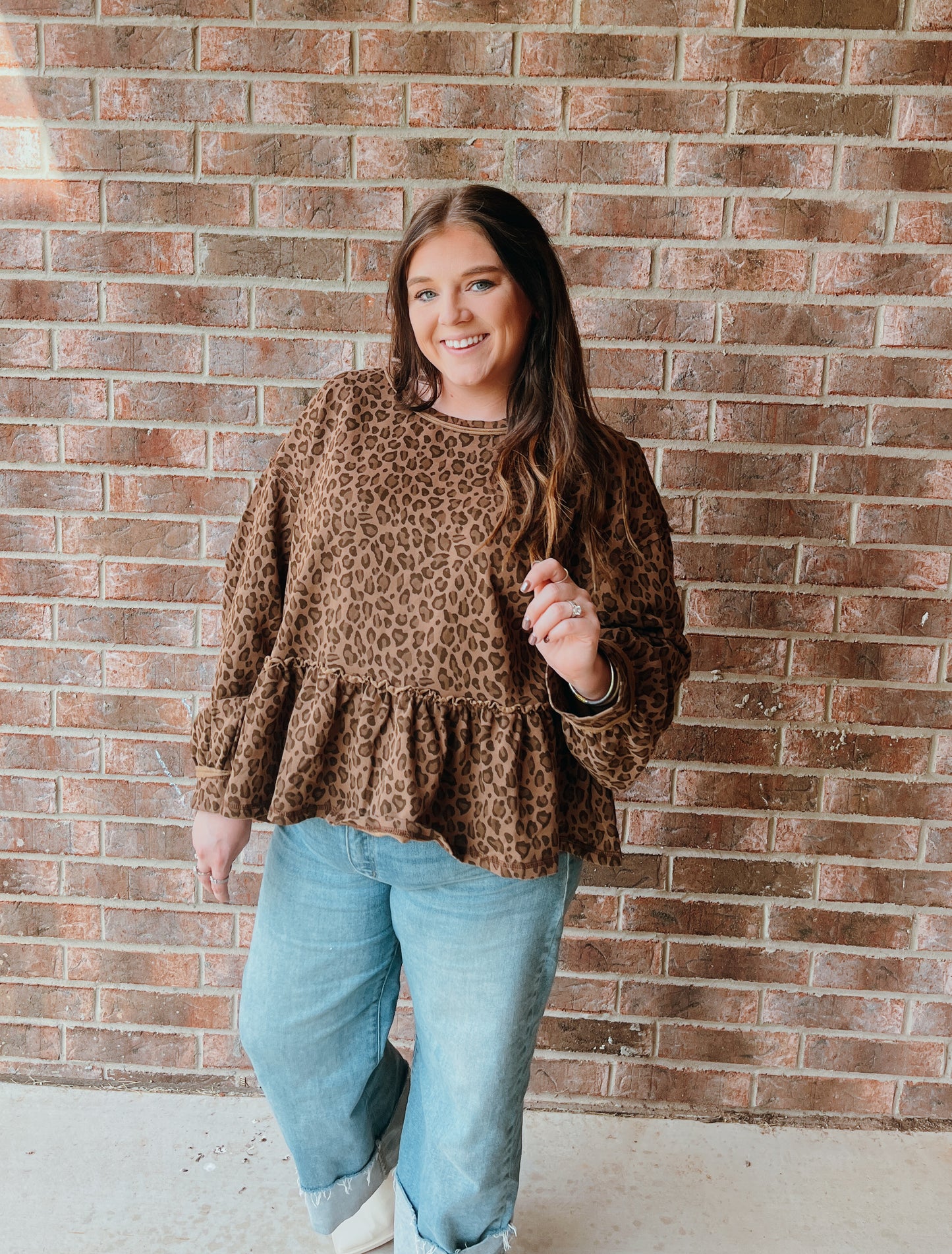 Fiercely Fall Peplum Top