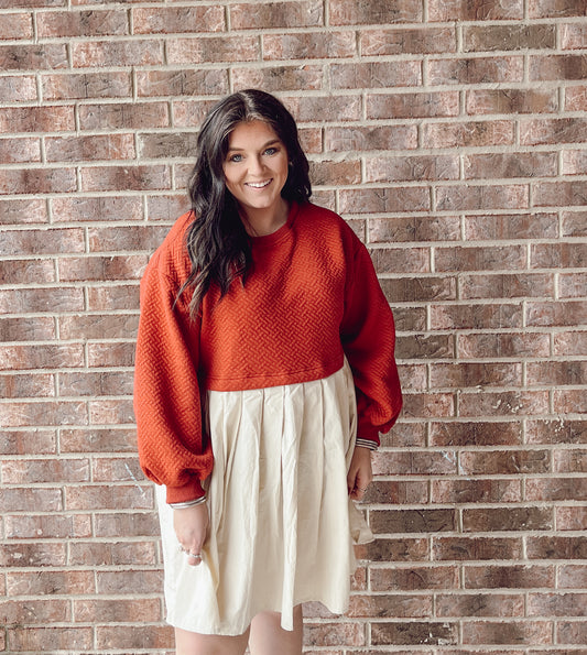 Autumn State of Mind Baby Doll Dress