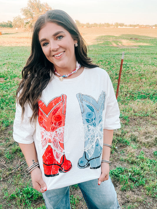 Boujee Boots & Bows Graphic Tee