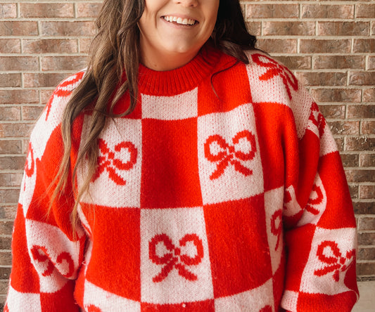 Be Mine Bow Sweater