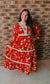So Fetch Pink Floral Lace Maxi Dress