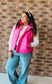 Eyes on You Pink Puffer Vest