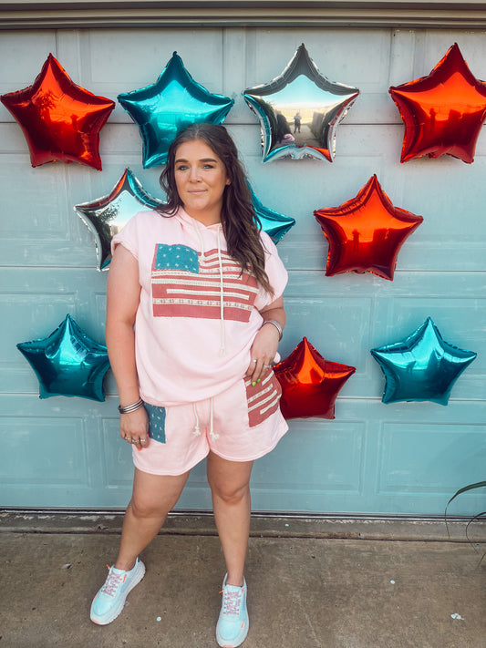 The Pink American Dream Shorts