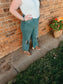 90's Vintage Super High Rise Crop Flare Jeans