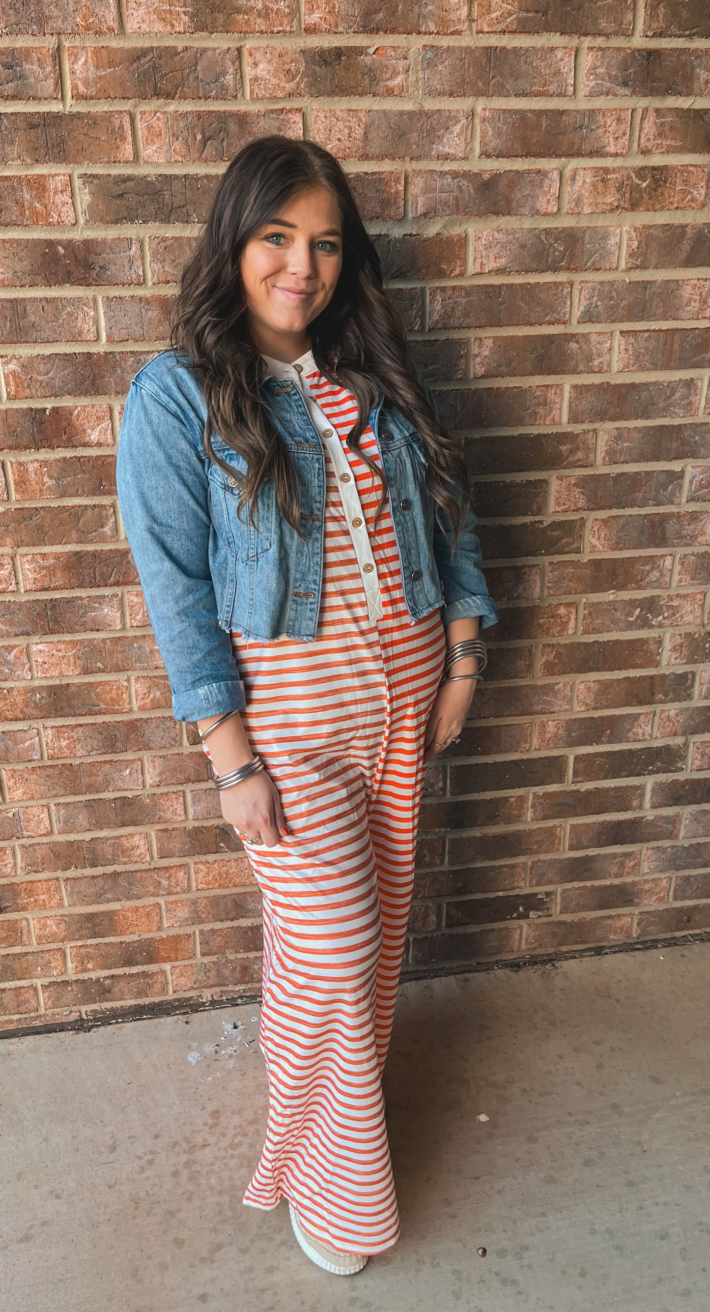 Falling for You Striped Jumpsuit