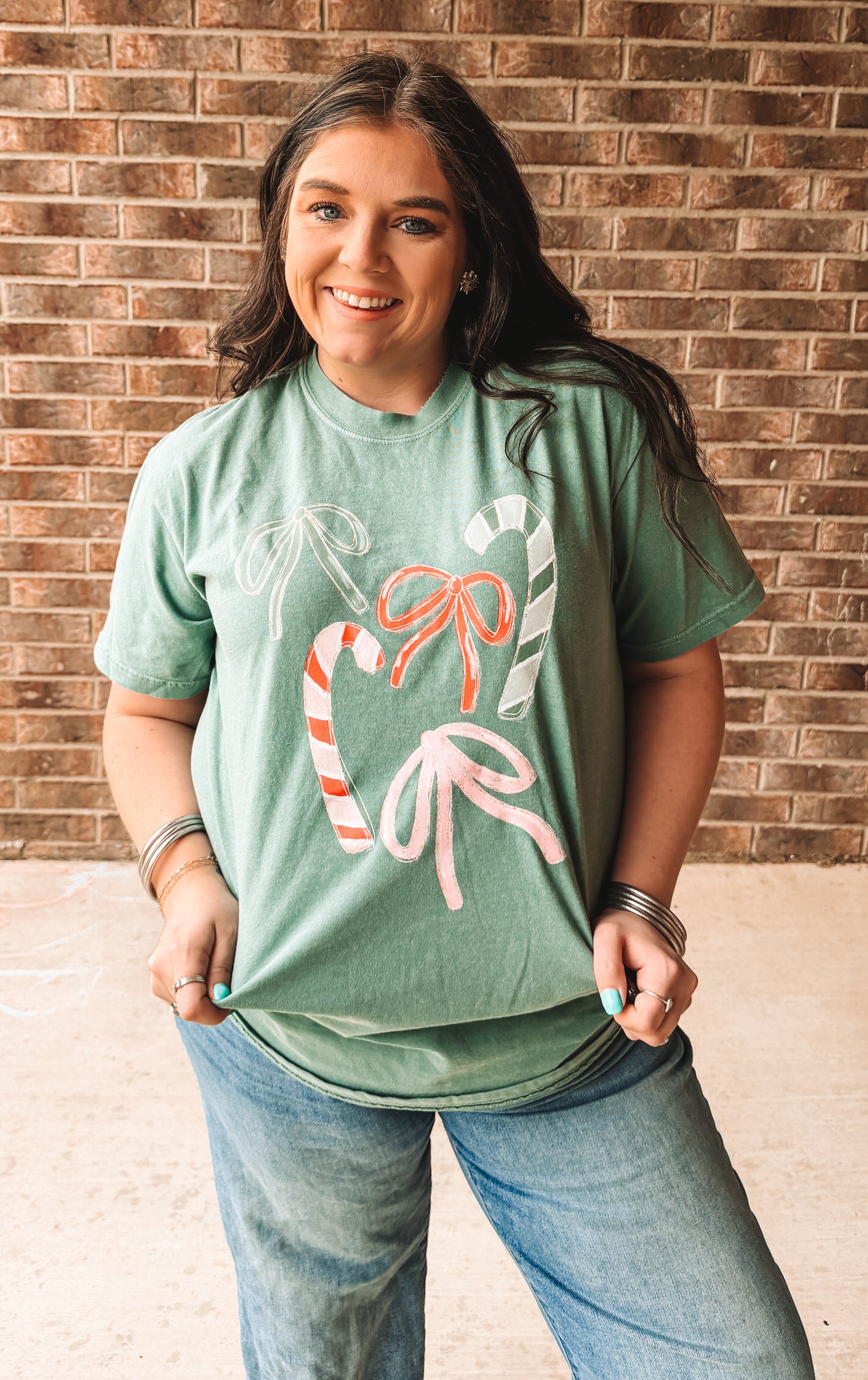 Candy Cane Cutie Graphic Tee
