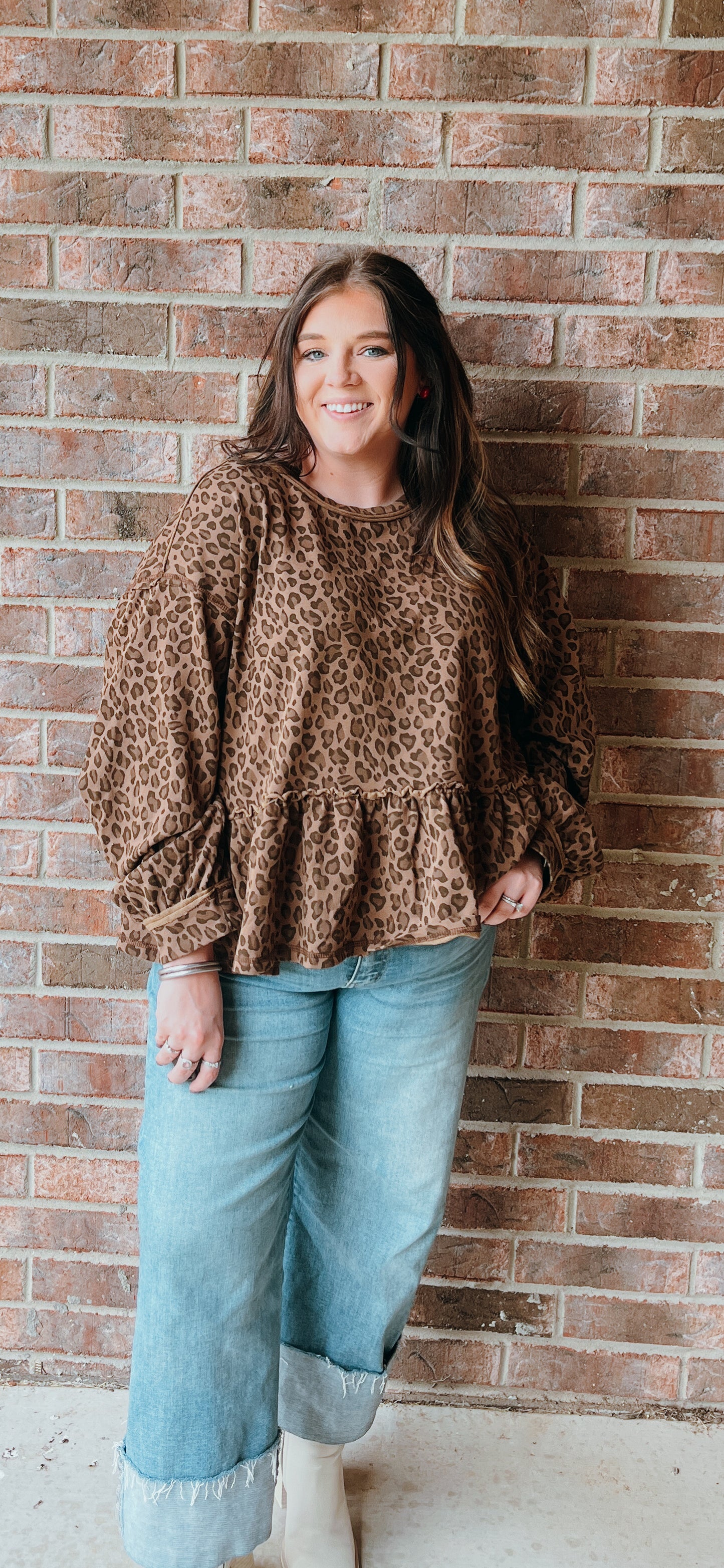 Fiercely Fall Peplum Top