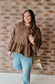 Fiercely Fall Peplum Top